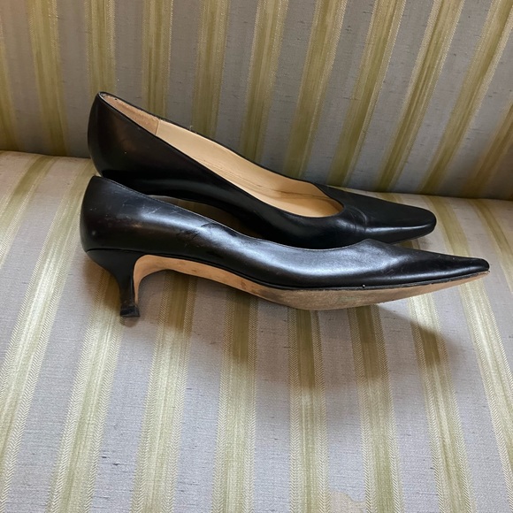Talbots Black calfskin kitten heels 8M - Picture 3 of 8